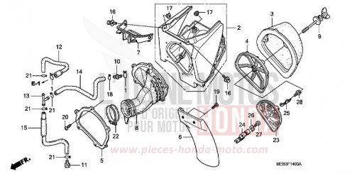 FILTRE A AIR (CRF450R2) CRF450R2 de 2002